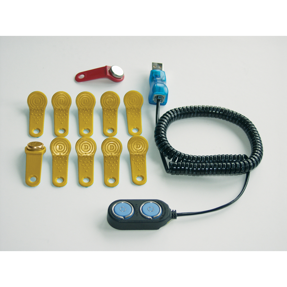 Jeu de clés une clé maître, 10 clés utilisateurs<br /> Logiciel PC non fourni, voir ci-dessus CEMO - 10879