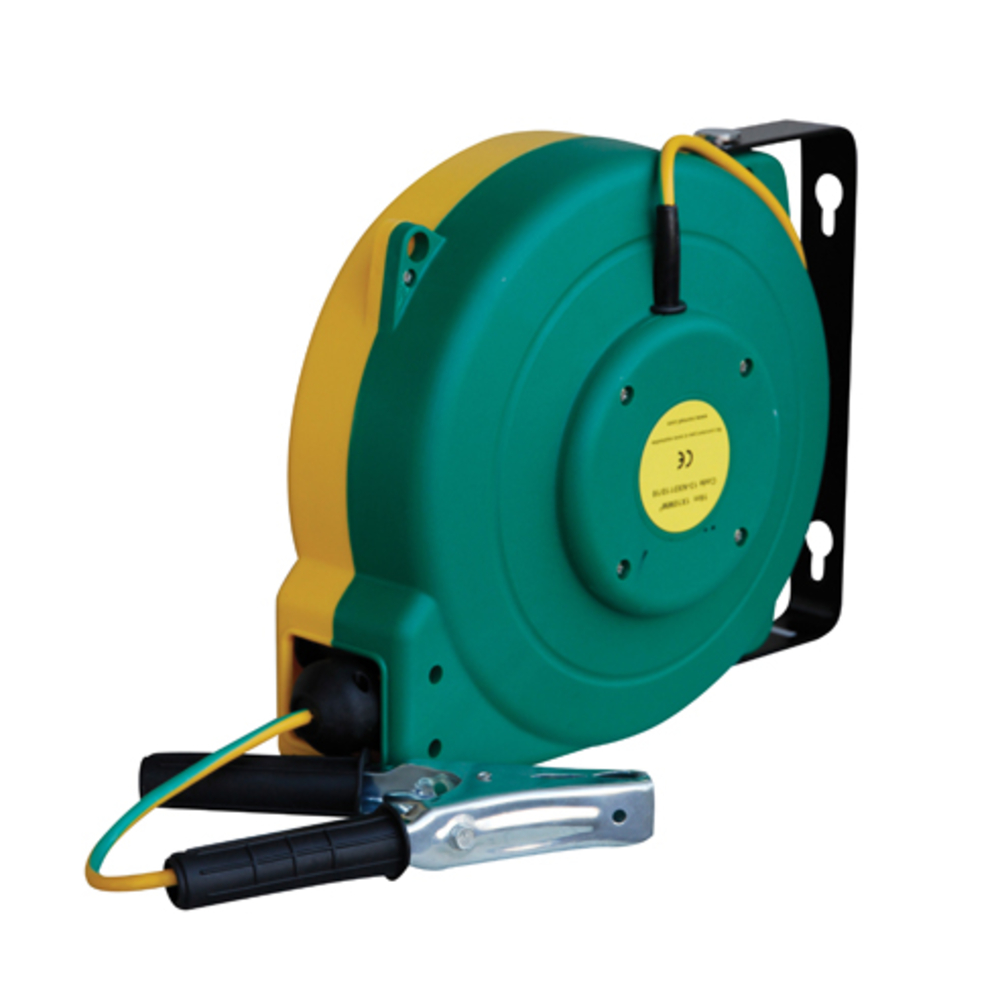 Enrouleur automatique liaison équipotentielle 16 m de câble 8 mm² vert/jaune CEMO - 11042