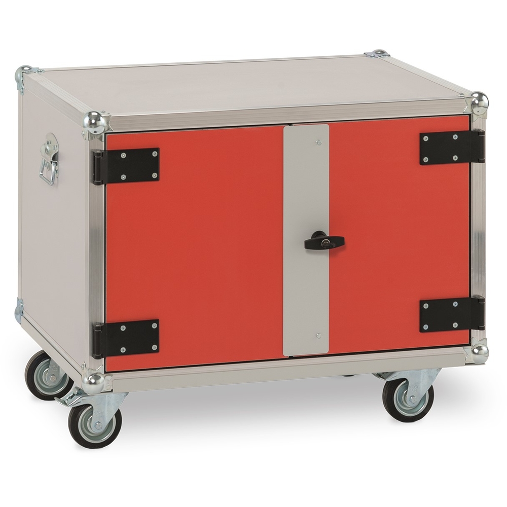 Chariot à roul+tes, dont 2 pivotantes frein armoires anti-feu batteries CEMO - 11461