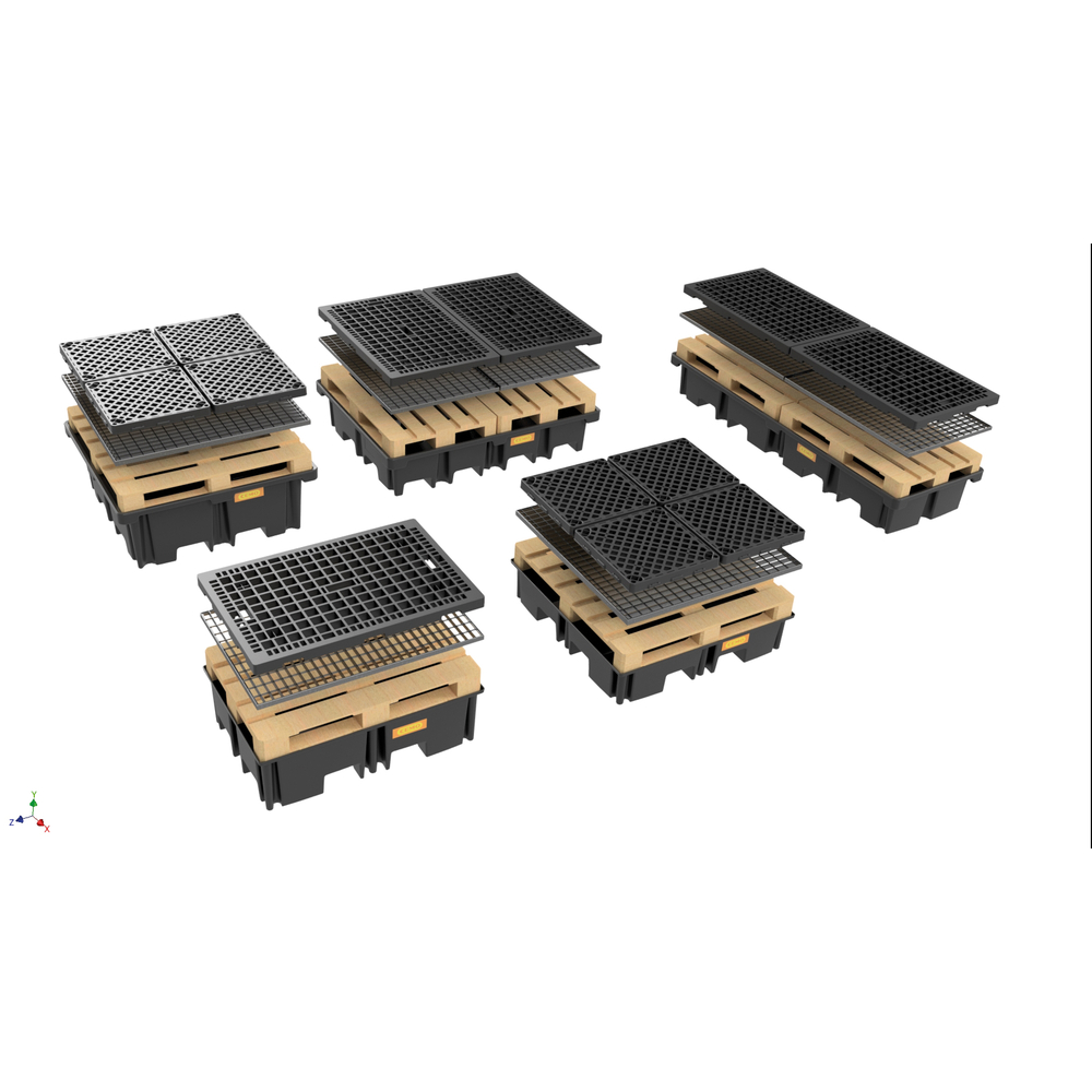 Bac PALETTE-PE 220/2, 120 x 80 CEMO - 11484