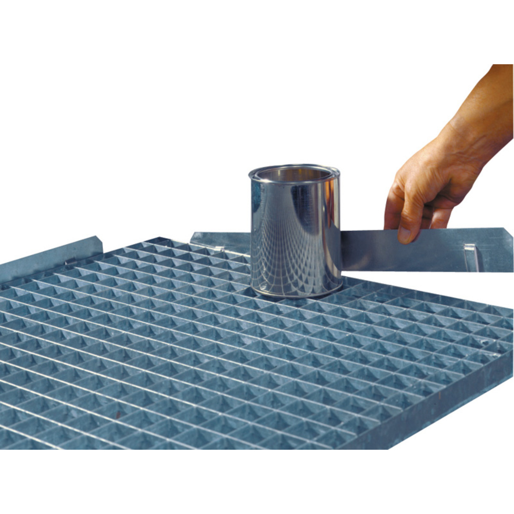 Bordures (4 pièces), galvanisées à emboîter sur les bords du caillebotis CEMO - 6990