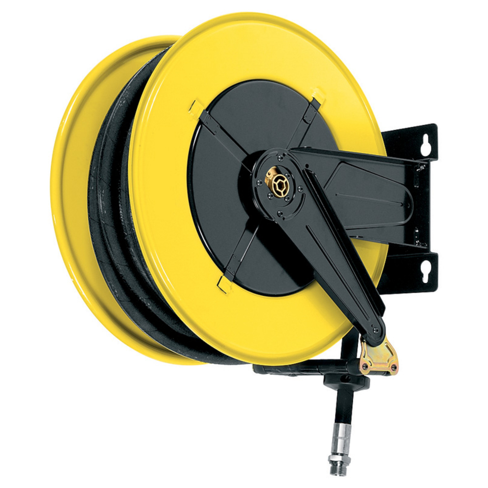 Enrouleur automatique gasoil carrossé ouvert - 8 m de flexible caoutchouc DN 25 CEMO - 8734