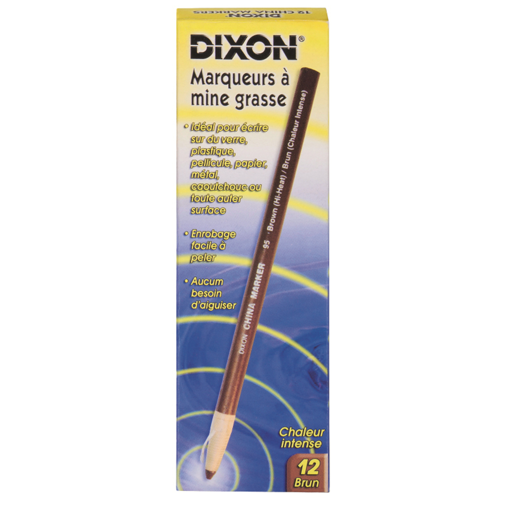 CRAYON CIRE INDUSTRIELLE LYRA MARRON + 800 ° C EN ÉTUI DE 12 -163395