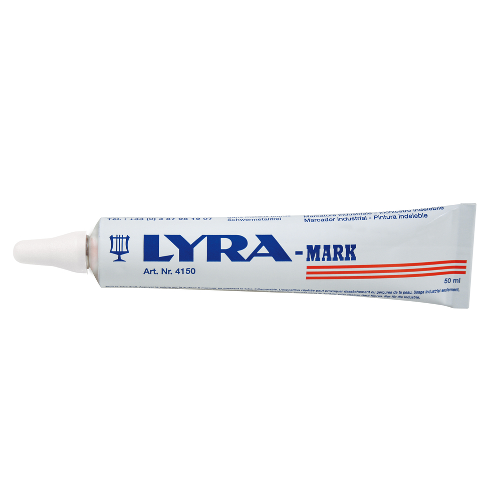 MARQUEUR À BILLE LYRA PEINTURE INDÉLÉBILE LYRA MARK BLANC EN BOITE DE 10 - OMYACOLOR-4150001