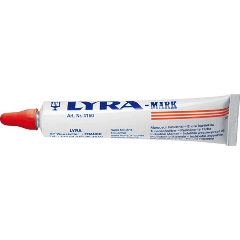 MARQUEUR À BILLE LYRA PEINTURE INDÉLÉBILE EN BOITE DE 10 LYRA MARK ORANGE - OMYACOLOR-4150013
