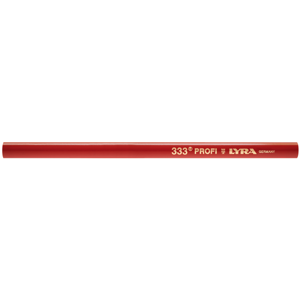 CRAYON DE CHARPENTIER LYRA ROUGE 30 CM BOITE DE 12 - 4333101