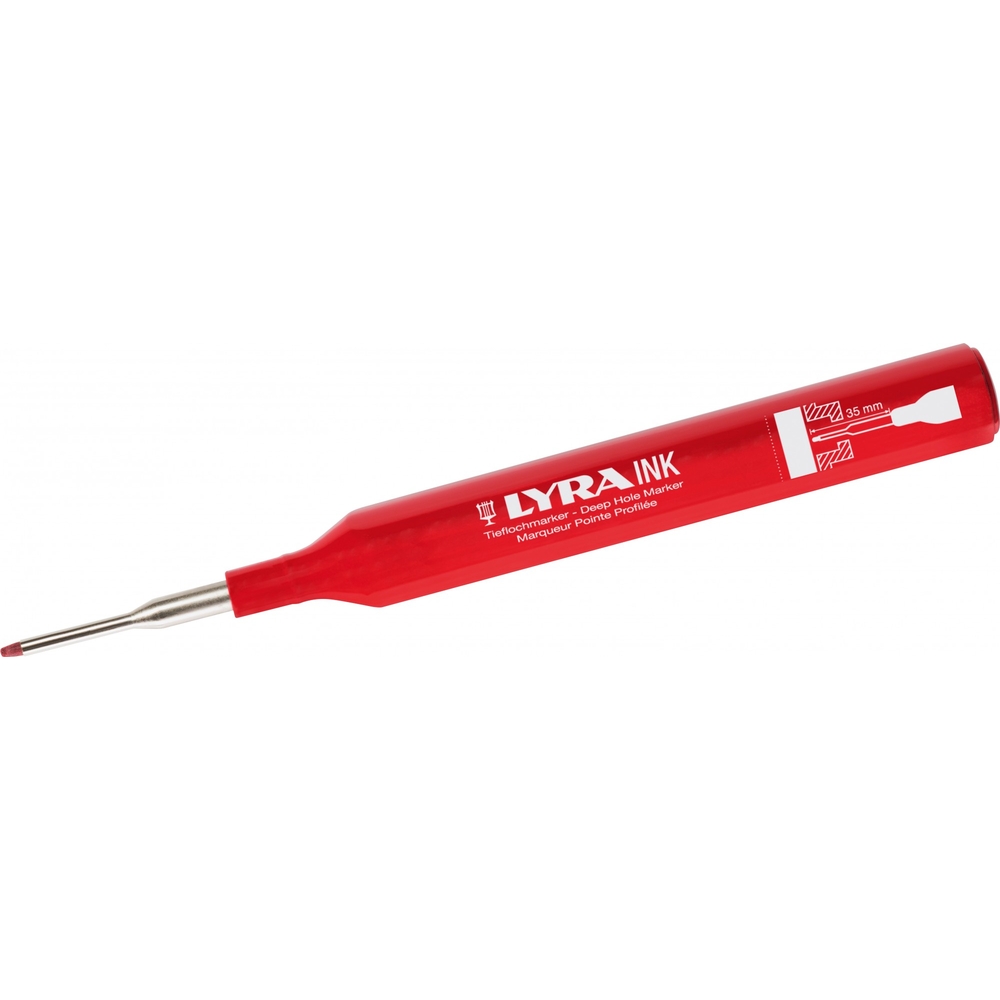 MARQUEUR À POINTE LYRA PROFILÉE ROUGE INK EN ÉTUI DE 10 - 4480017