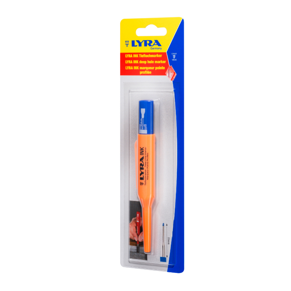 BLISTER 1 MARQUEUR LYRA POINTE PROFILÉE BLEU -4488002