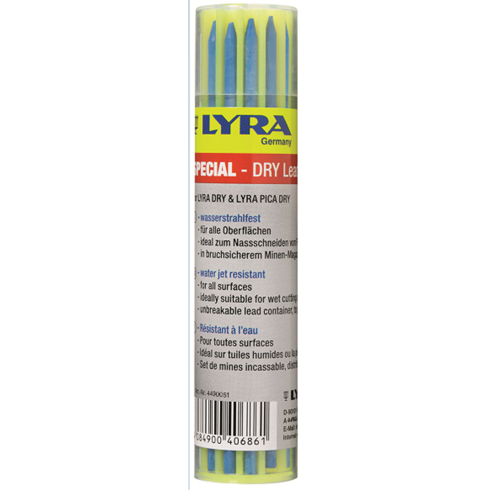 Etui 12 Mines de Rechange bleu LYRA DRY pour marqueurs LYRA-DRY et LYRA PICA DRY - 4490051