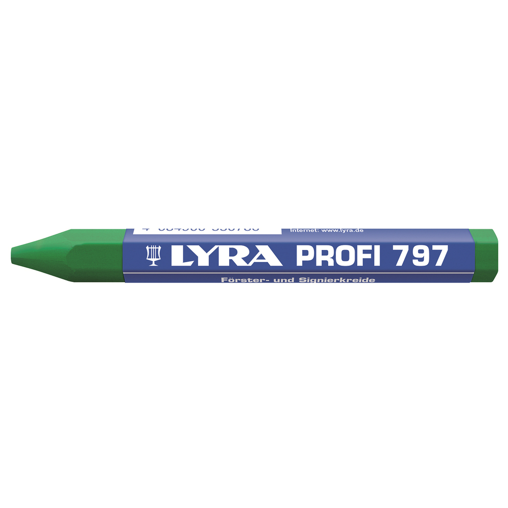 CRAIE DE MARQUAGE LYRA FORESTIÉRE VERTE À L'HUILE EN BOÎTE DE 12 - QUALITÉ PRO 797 - 4870067