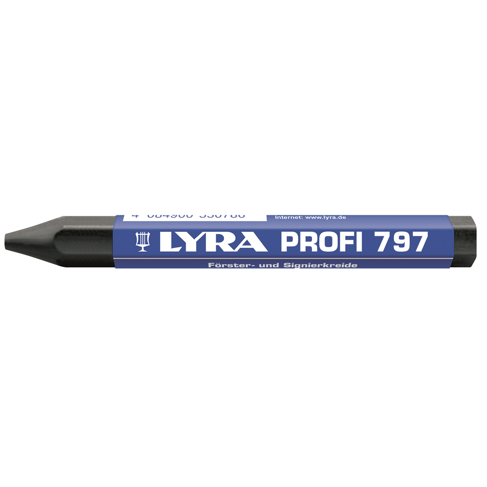 CRAIE DE MARQUAGE LYRA FORESTIÉRE NOIRE À L'HUILE EN BOÎTE DE 12 - QUALITÉ PRO 797 - 4870099