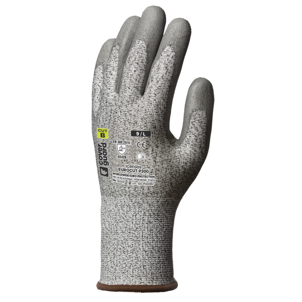 Gant EUROCUT P300 Jauge 13 gris - COVERGUARD - 1CRFG