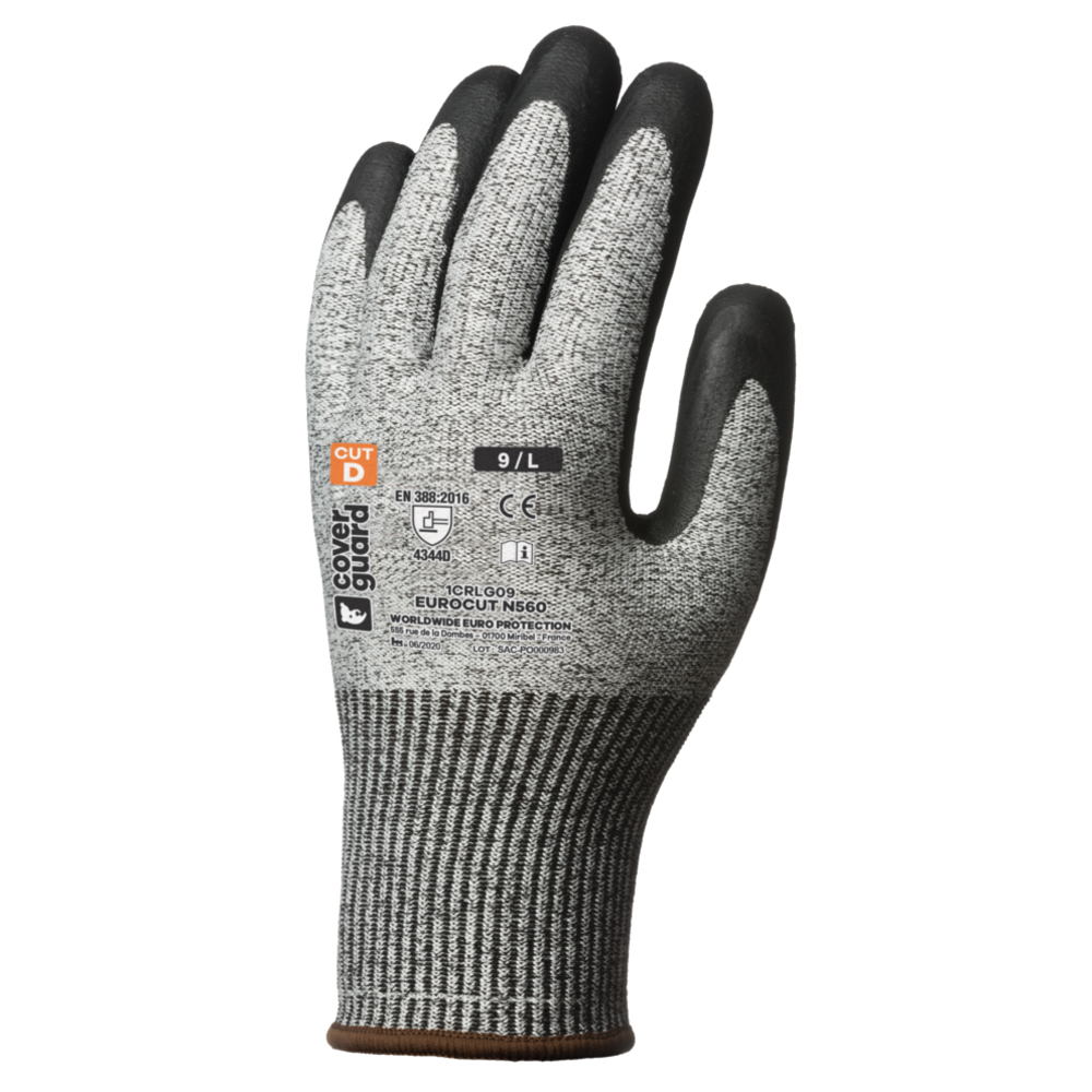 Gant EUROCUT N560 Jauge 13 noir - COVERGUARD - 1CRLG