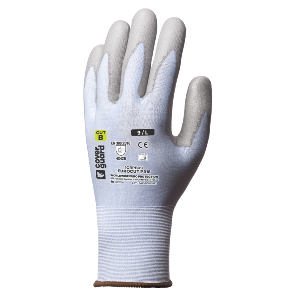 Gant EUROCUT P318 Jauge 18 bleu - COVERGUARD - 1CRPB