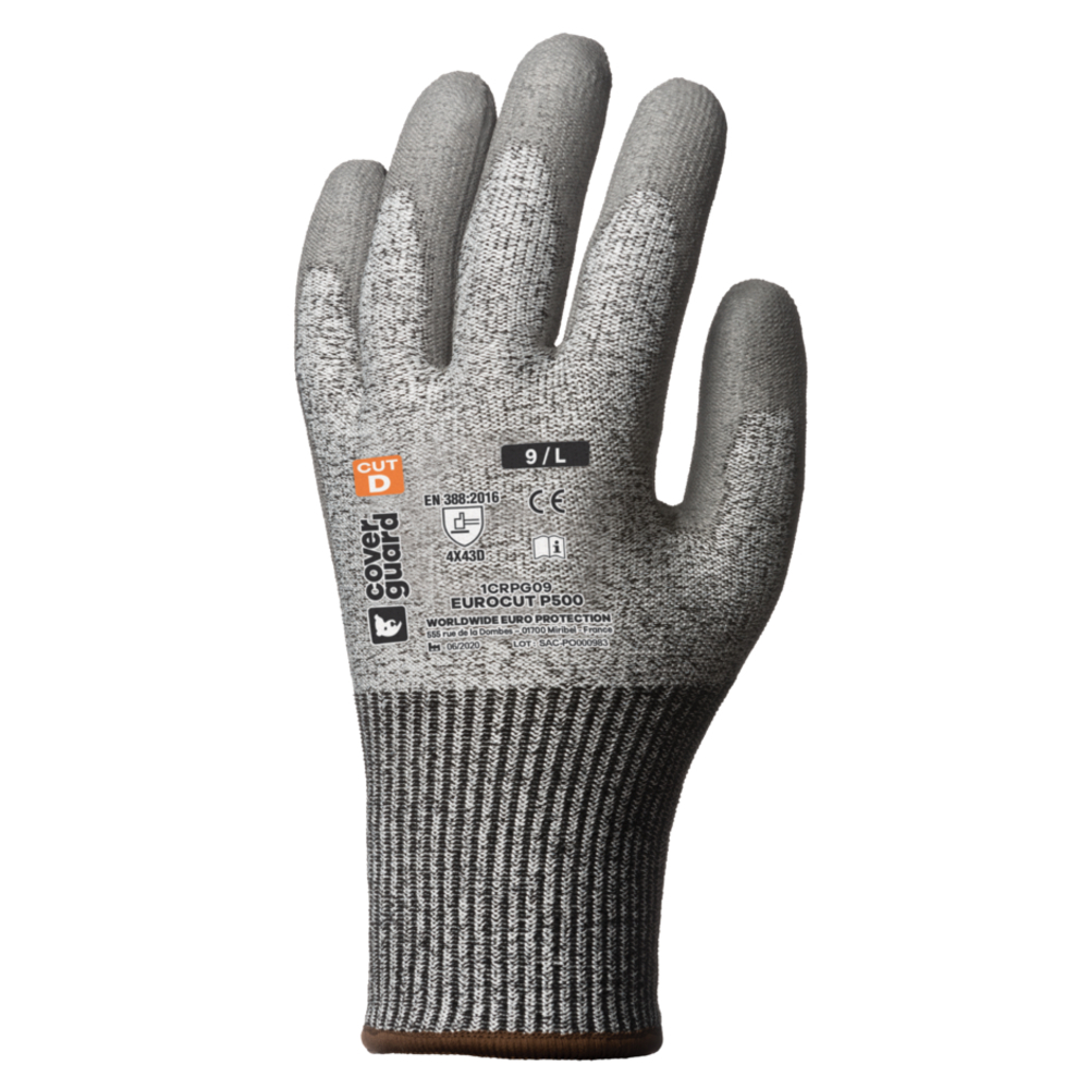 Gant EUROCUT P500 Jauge 13 gris - COVERGUARD - 1CRPG