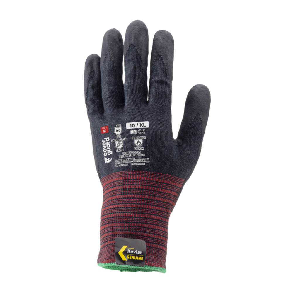 Gant EUROCUT N606 Jauge 18 noir - COVERGUARD - 1CUFF00