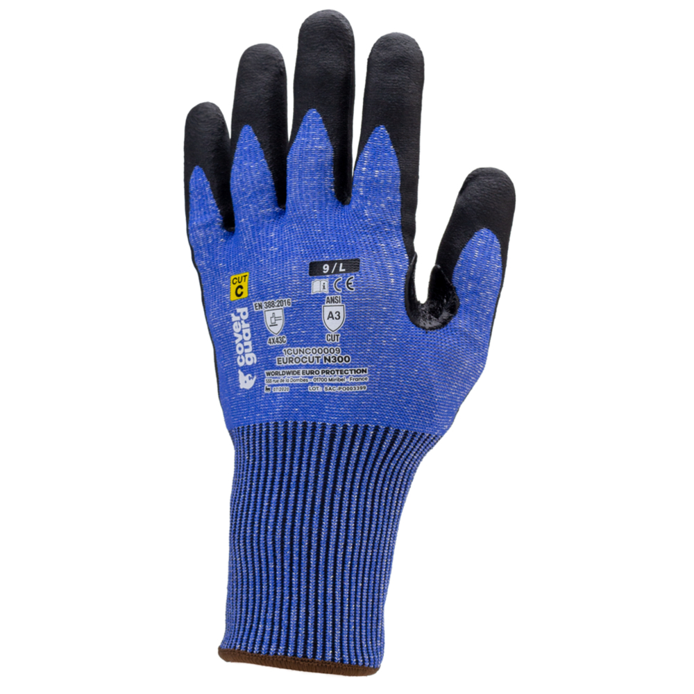 Gant EUROCUT N300 Jauge 13 bleu - COVERGUARD - 1CUNC00