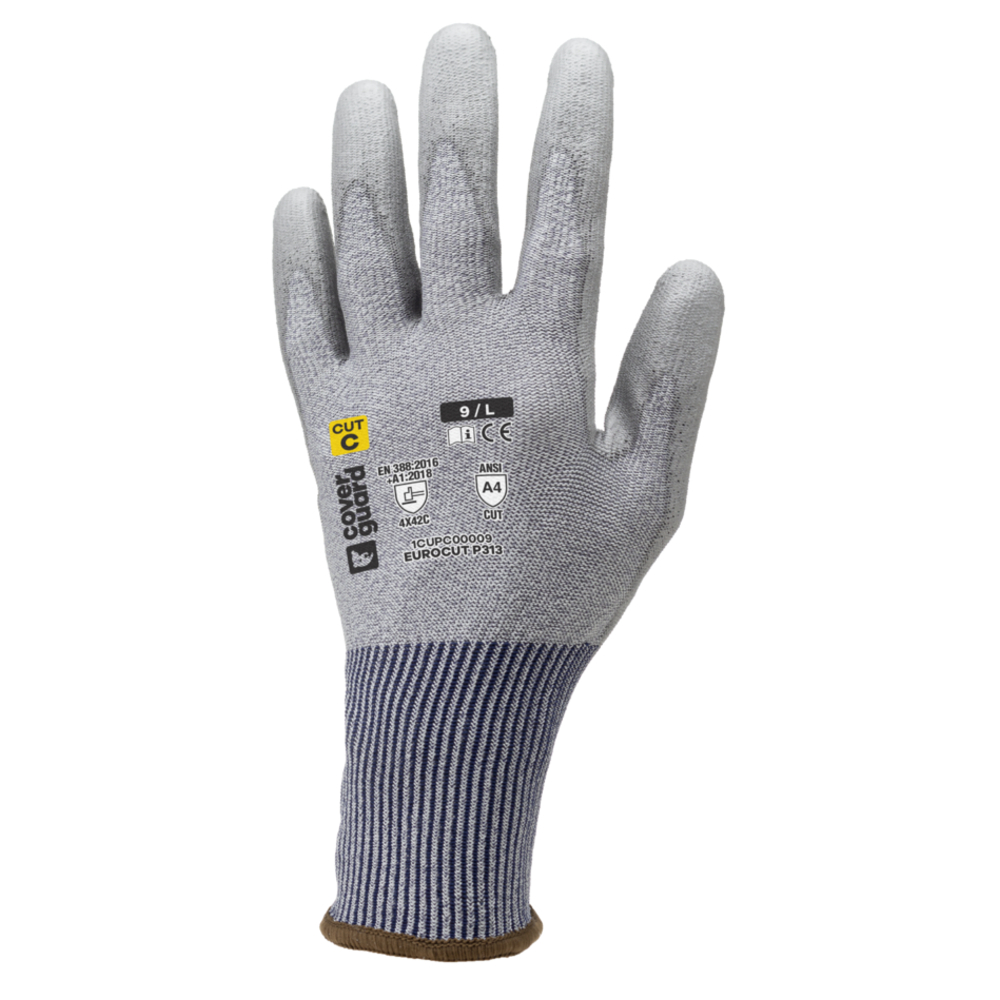 Gant EUROCUT P313 Jauge 18 gris - COVERGUARD - 1CUPC00