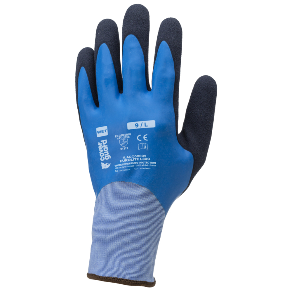 Gant EUROLITE L300 Jauge 15 bleu - COVERGUARD - 1LACC00