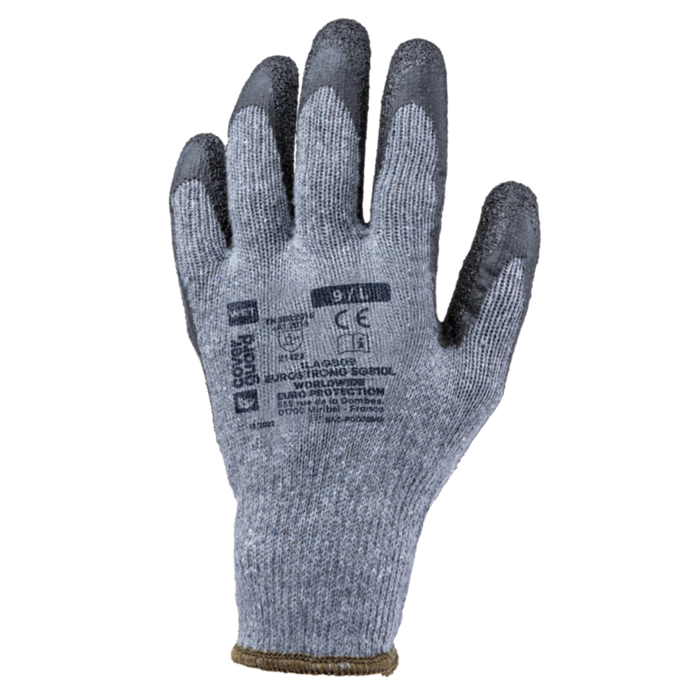 Gant EUROSTRONG SG810L Jauge 10 noir/gris - COVERGUARD - 1LAGB