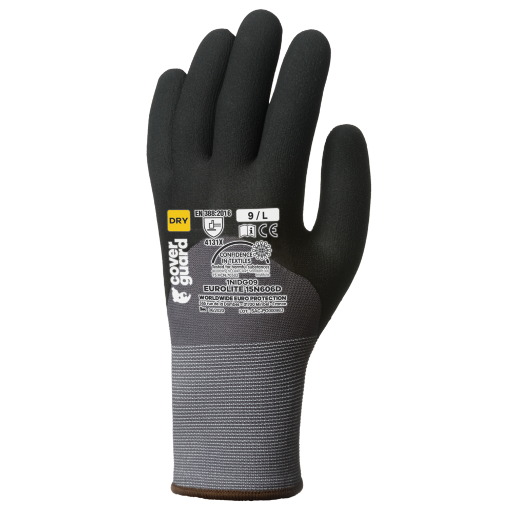 Gant EUROLITE 15N606D gris - COVERGUARD - 1NIDG