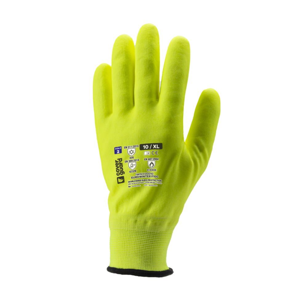 Gant EUROWINTER F100 Jauge 15 jaune - COVERGUARD - 1WINY0