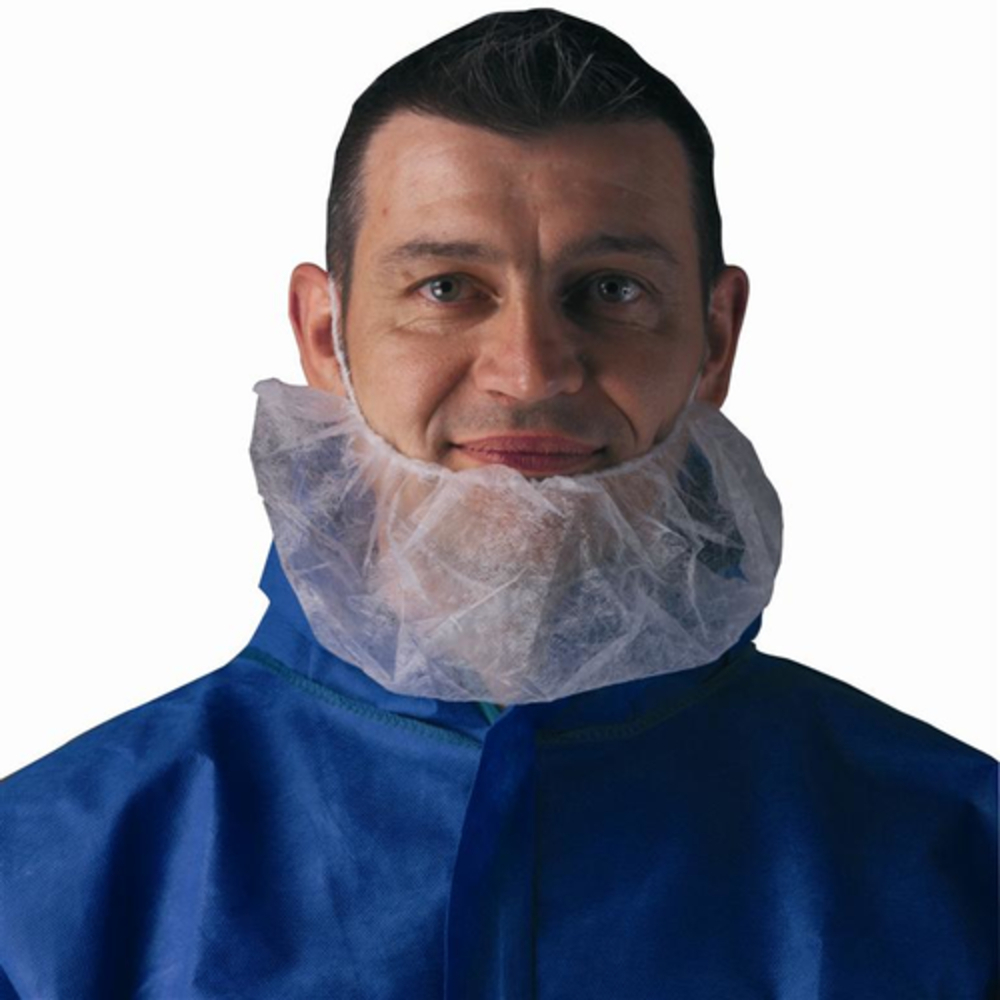 Couvre-barbe BEARD COVER blanc - Lot de 100 - COVERGUARD - 45540