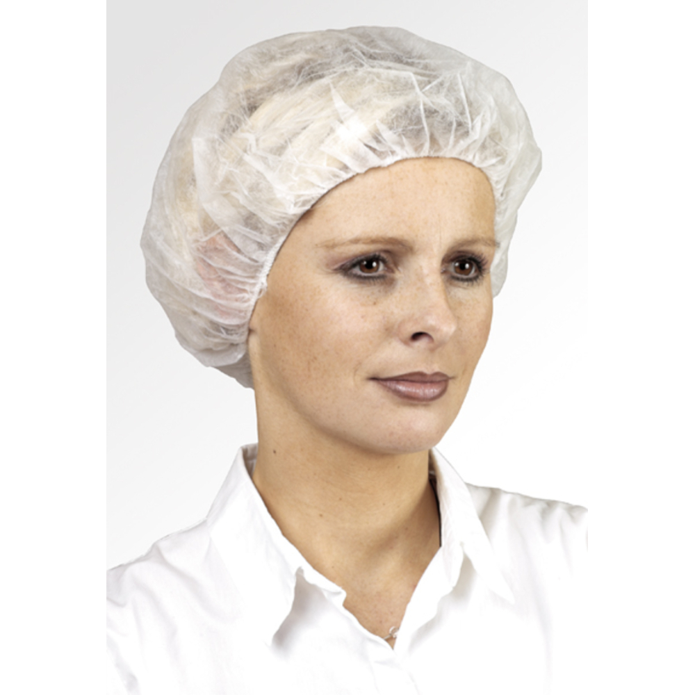 Charlotte ronde BOUFFANT CAP blanc ⌀ - Lot de 100 - COVERGUARD - 45610