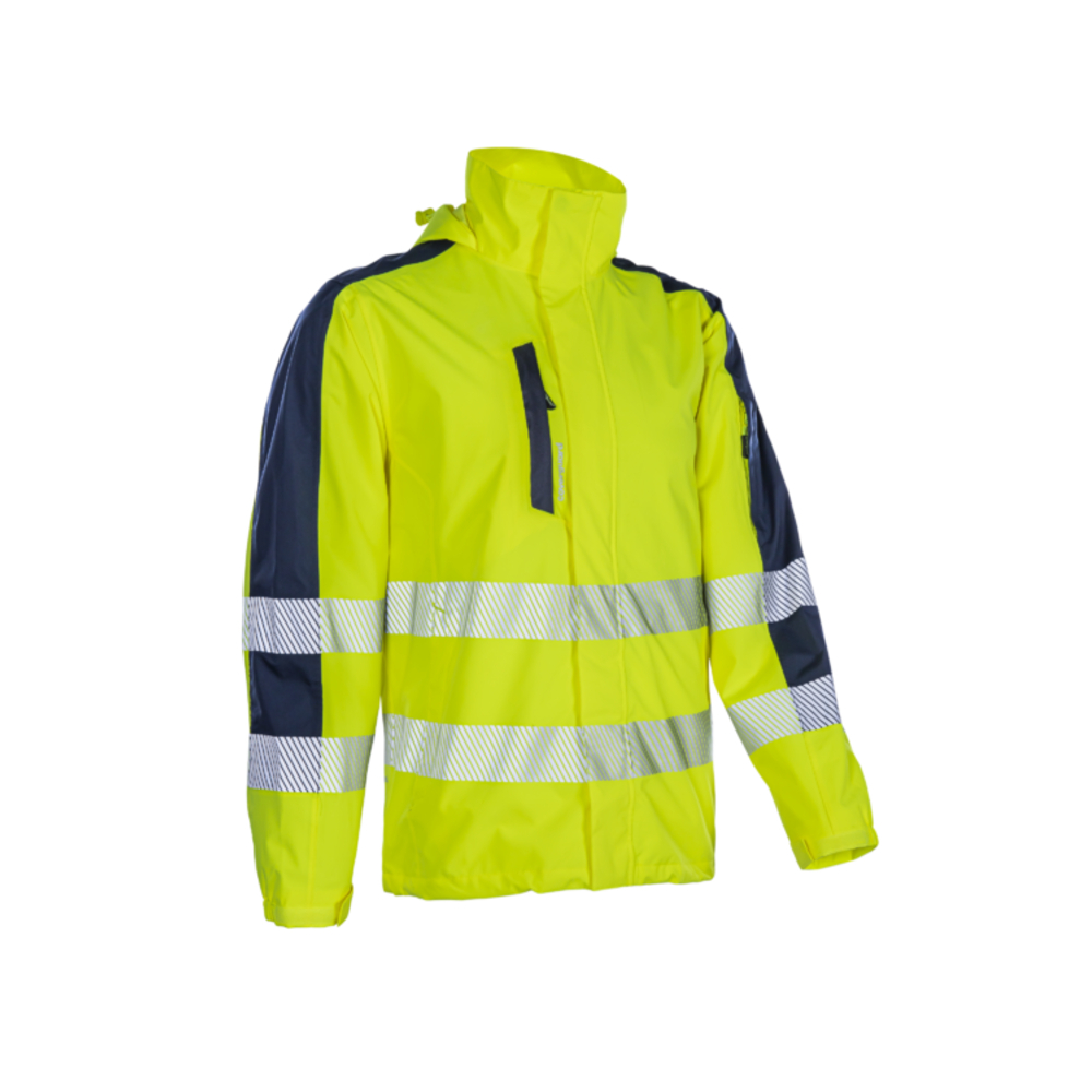 Veste de pluie Softshell HOTARU bleu marine/jaune - COVERGUARD - 5HOT16