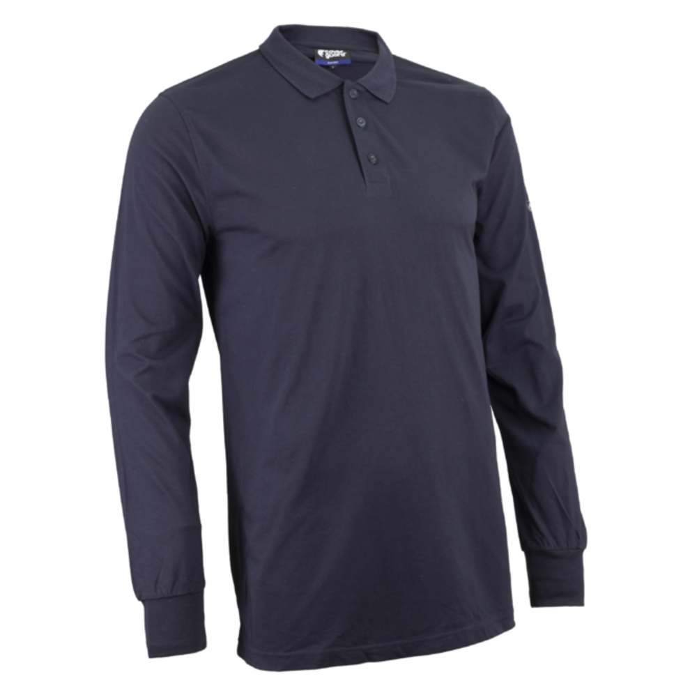 Polo manches longues LAURITS bleu marine - COVERGUARD - 5LAU120