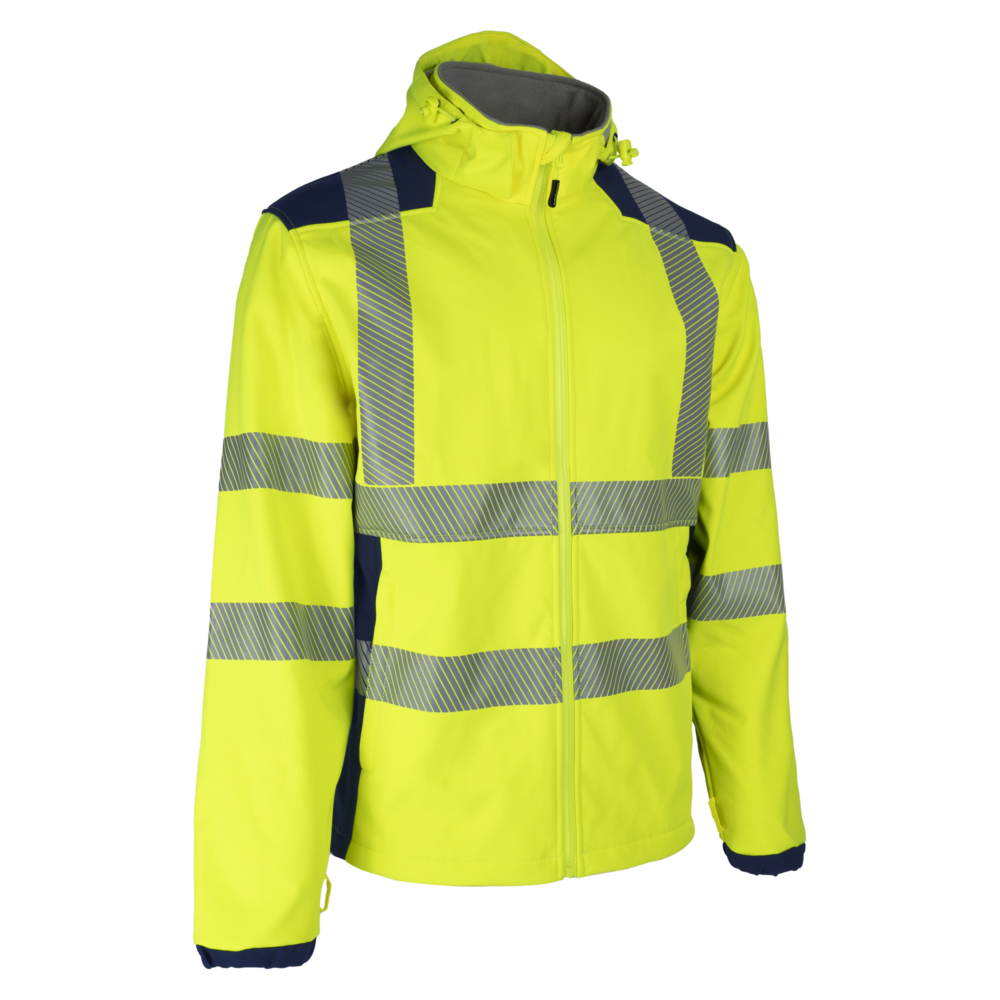 Veste Softshell NEBULO bleu marine/jaune - COVERGUARD - 5NEB16R
