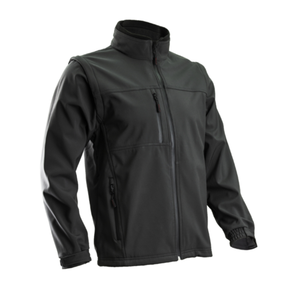 Veste YANG 2 en 1 manches amovibles noir - COVERGUARD - 5YAND