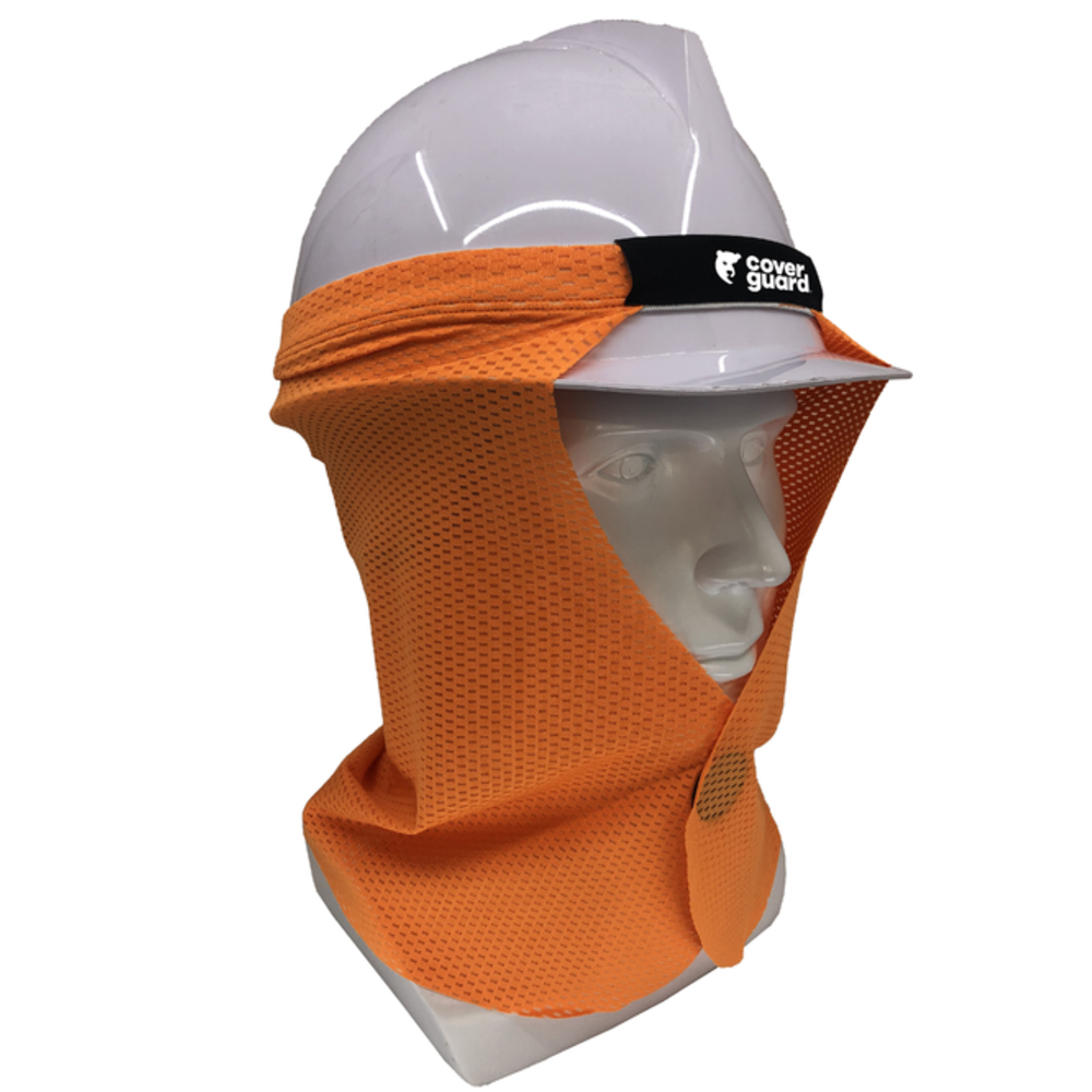 Saharienne rafraîchissante pour casque Cooling Guard orange fluo - COVERGUARD - 6HCG170NSI