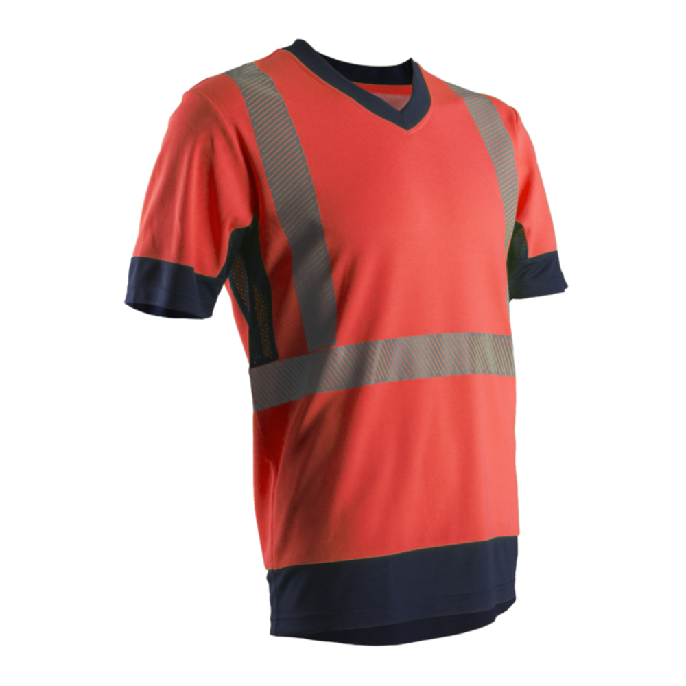 T-shirt manches courtes KOMO bleu marine/rouge - COVERGUARD - 7KOMR