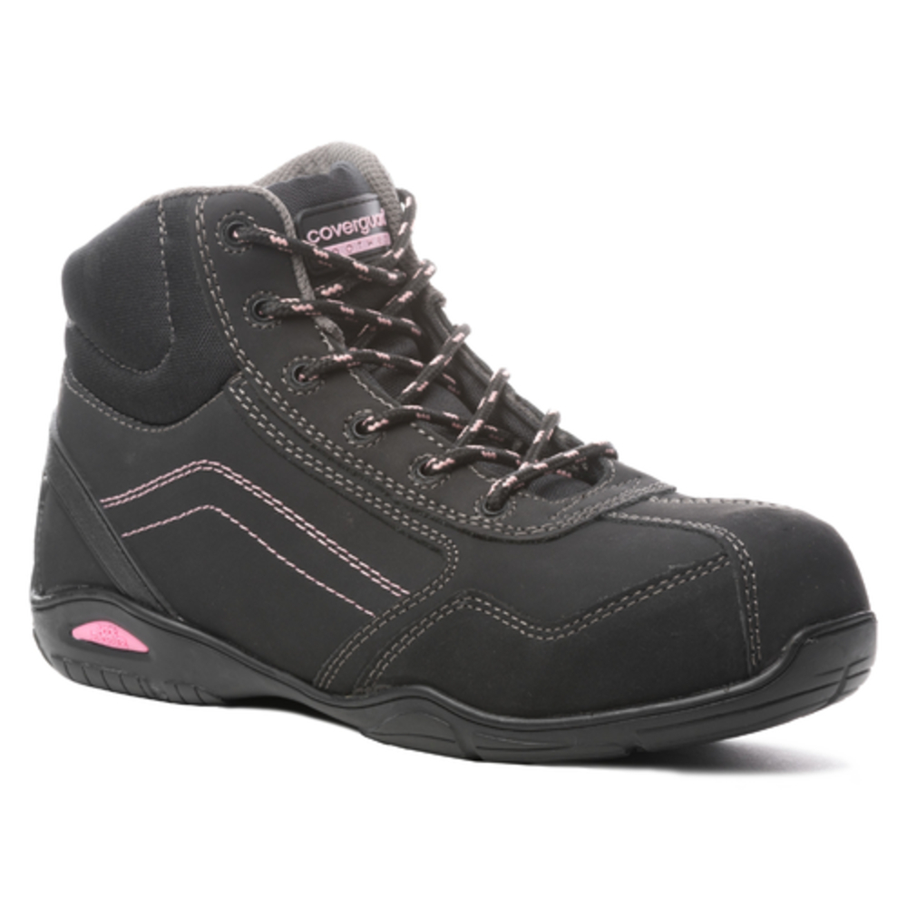 Chaussures hautes RUBIS HIGH femme S3 noir/rose - COVERGUARD - 9RUBH