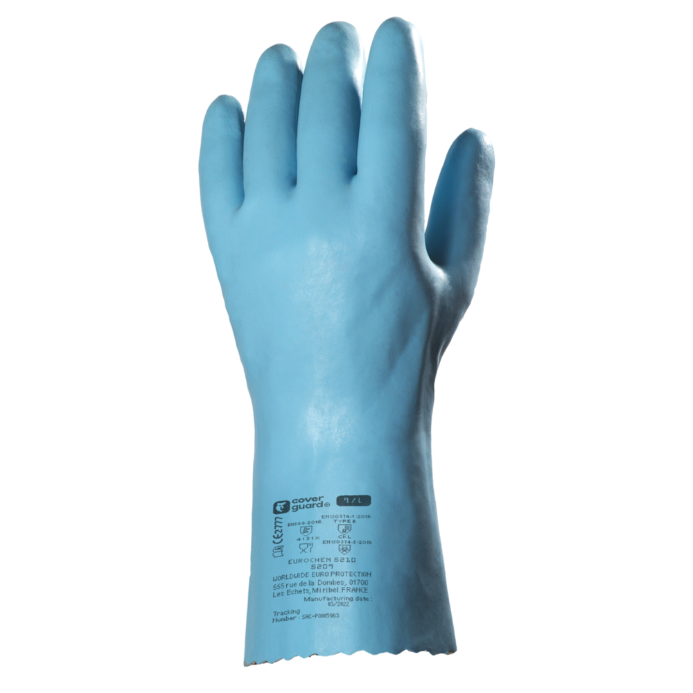 Gant EUROCHEM L5210 bleu - COVERGUARD - MO5210
