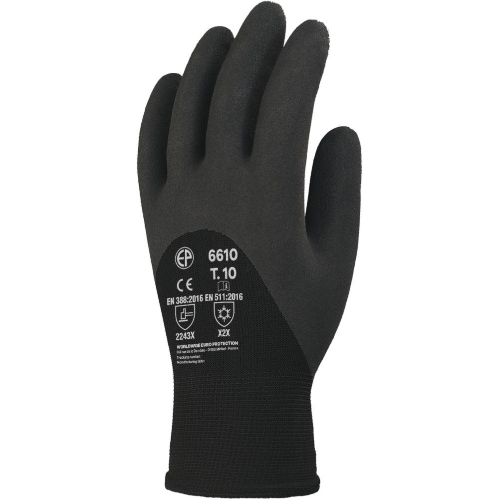 Gant EUROWINTER 6610 noir - COVERGUARD - MO6610