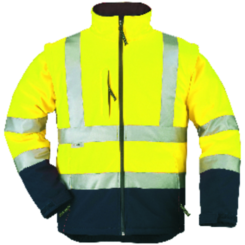 Veste Softshell STATION bleu marine/jaune - COVERGUARD - MO70630