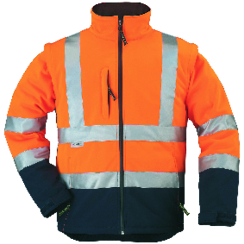 Veste Softshell STATION bleu marine/orange - COVERGUARD - MO70640