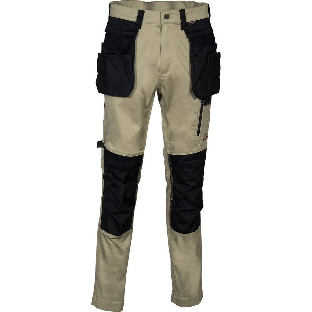 Pantalon Multipoches KUDUS beige/noir - Jambes longues - COFRA - V568-0-00