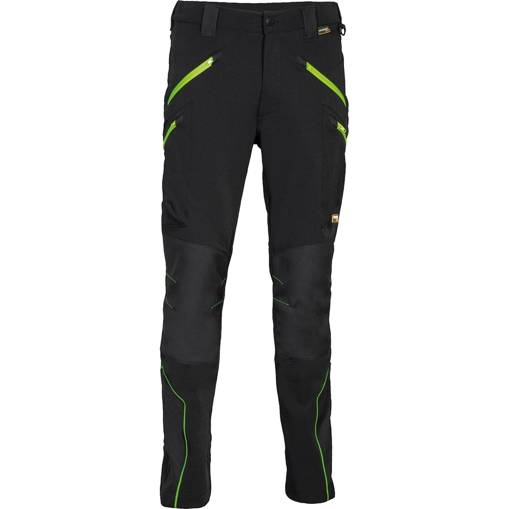 Pantalon VELTEN noir/vert citron - Taille standard - COFRA - V621-0-07