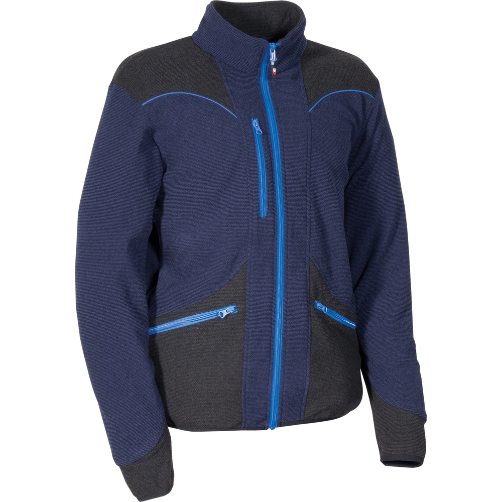 Veste Micro Polaire GREBO bleu/noir/royal - Taille standard - COFRA - V628-0-02