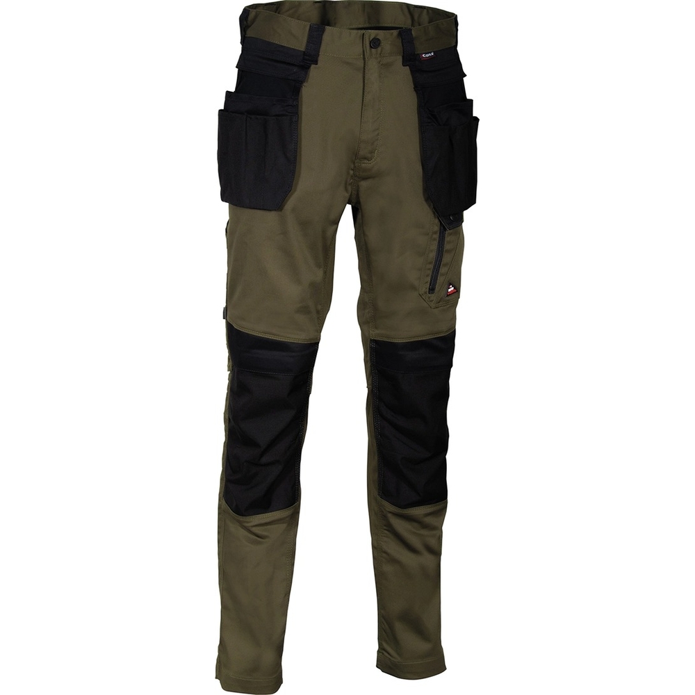Pantalon Multipoches PAKATTI taupe/noir - Taille standard - COFRA - V721-0-03