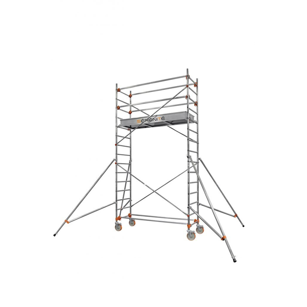 Echafaudage roulant aluminium Centaure - Longueur 2m55 - STL 255 4, plancher 3m90 - 514754