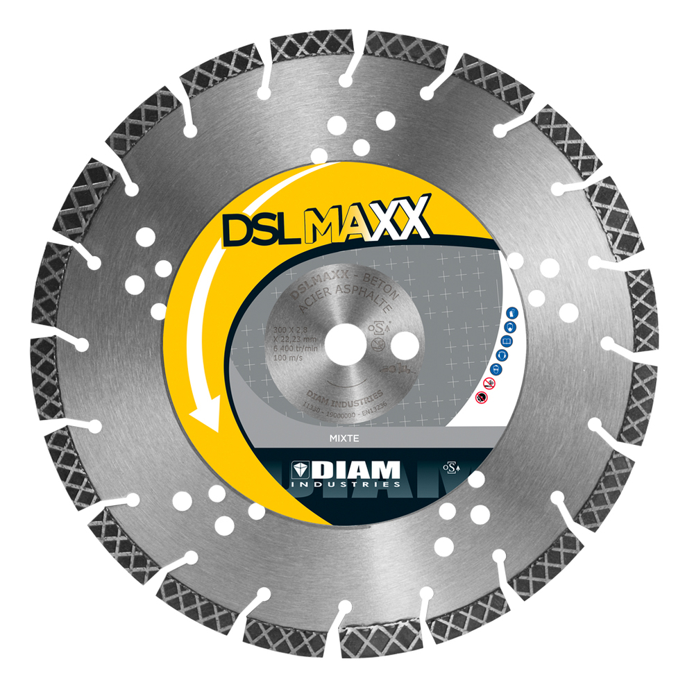 DISQUE DIAMANT Ø230/22.23 MIXTE DIAM INDUSTRIE - DSLMAXX230/22