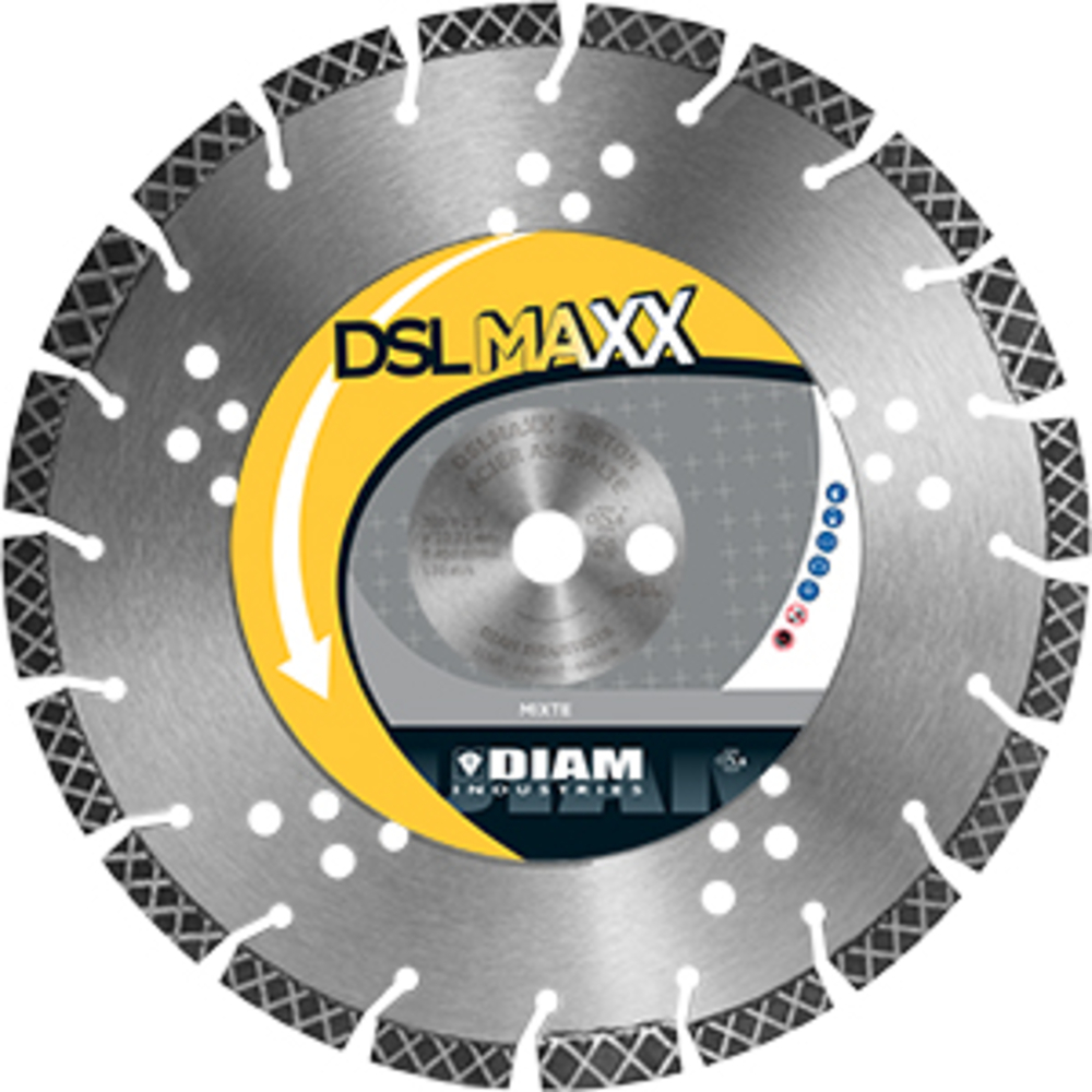 Disque diamant DIAM INDUSTRIES Ø450/25,4 mixte - DSLMAXX45025