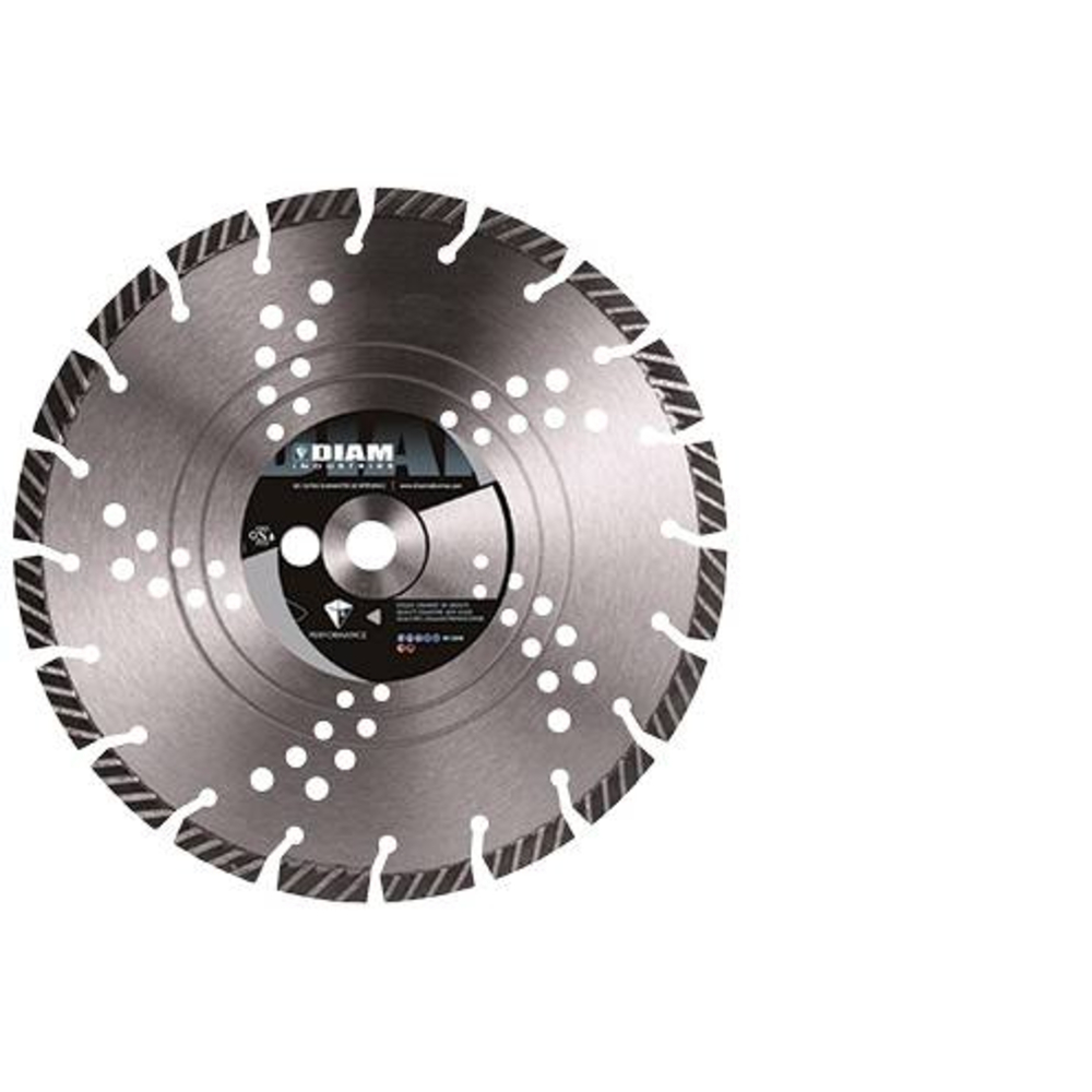 DISQUE DIAMANT MIXTE MX90 Ø300 MM ALÉSAGE 20MM ACIER/BÉTON/ASPHALTE DIAM INDUSTRIE 470701INDUSTRIE - DSLMAXX300