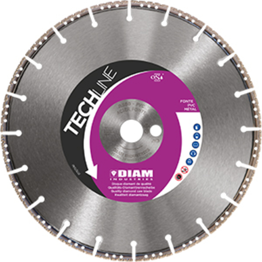 DISQUE DIAMANT DIAM INDUSTRIES Ø300/20 FONTE ET PVC - RS6030020