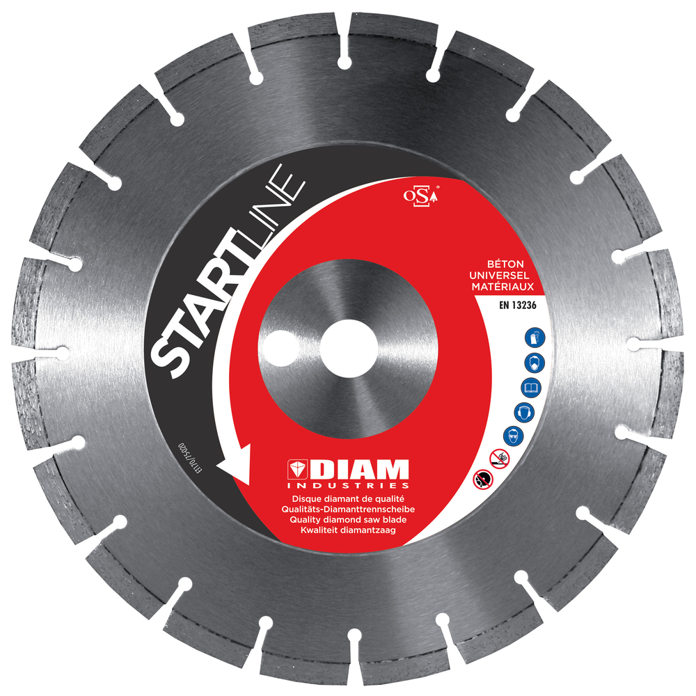 DISQUE DIAMANT ASPHALTE ENROBE Ø350/25.4 DIAM INDUSTRIE - TA85350/25