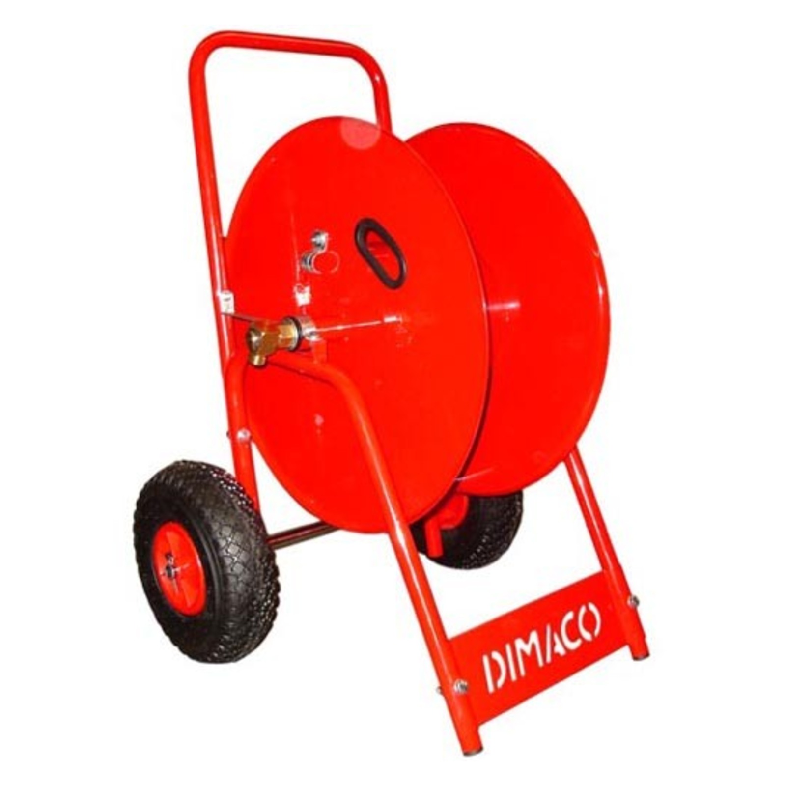 ENROULEUR ACIER SUR CHÂSSIS MOBILE - CAPACITÉ MAXI 50 M FLEXIBLE 3/8 DIMACO - ENROULHP1